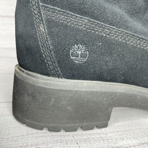 Timberland Carnaby Cool 6 Inch Boot Black Suede Lace Up Combat women's size 11 - Picture 4 of 7